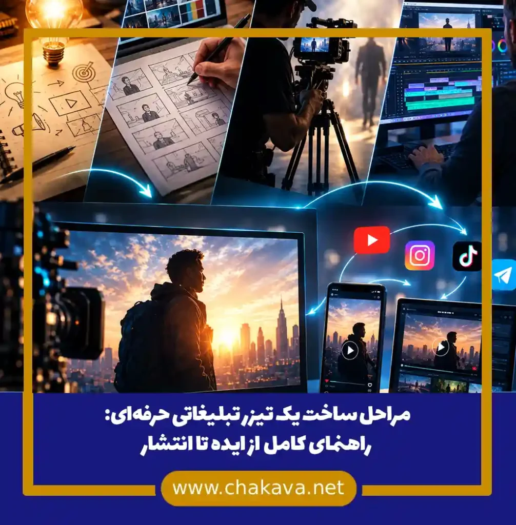 مراحل ساخت تیزر